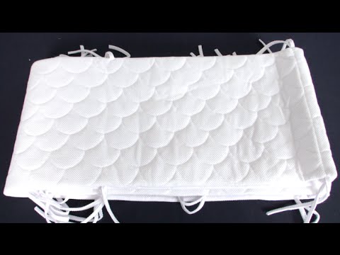 breathable padded crib bumper