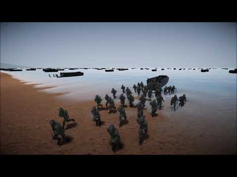 450000 American vs 200000 German Soldier Normandy Beach | UEBSII Update