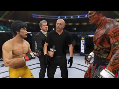 Bruce Lee vs. Dragon Hulk - EA Sports UFC 4
