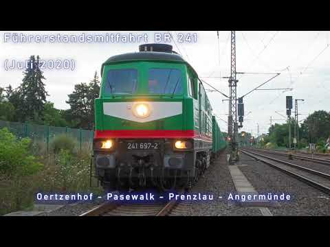 4K Führerstandsmitfahrt BR 241 Oertzenhof - Pasewalk - Angermünde