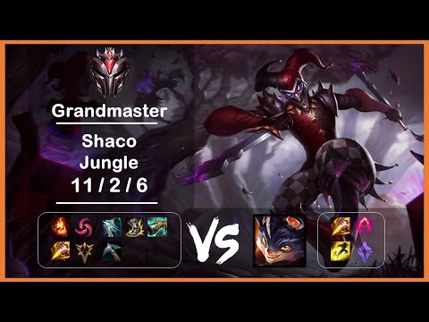 KR GrandMaster Replays Jungle Shaco vs Rumble Ep.3241