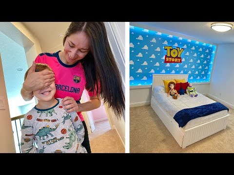 REAÇÃO do MARCOS com o QUARTO do TOY STORY - Família Brancoala