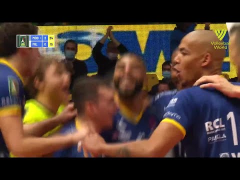 Leo Shoes PerkinElmer Modena vs. Allianz Milano - FIVB - Super Liga - Match Highlights