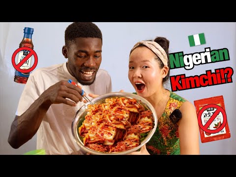 Making KIMCHI in Nigeria 🇳🇬 (100% Local Ingredients!)