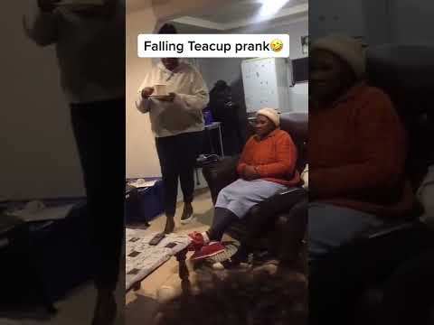 Tea falling prank in Mzansi #shorts #tea #prank #comedy