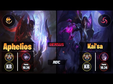 Challenger APHELIOS [Conqueror] (ADC) VS  KAI'SA - Challenger KR Patch 10.24