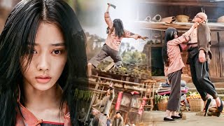 건방진 악당이 마을을 약탈하지만 쿵푸 소녀 혼자 모두 역전 살해.
