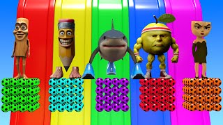 Download lagu Long Slide Game With Cow Elephant Gorilla Hippopotamus Tiger 3d Animal Game Funny 3d Animals mp3
