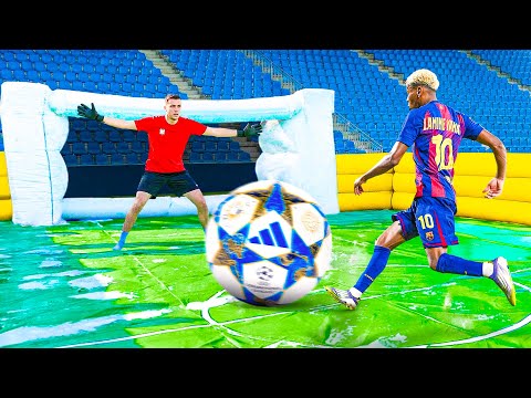 KID LAMINE YAMAL vs CHAMPIONS LEAGUE SLIP N SLIDE FOOTBALL MATCH