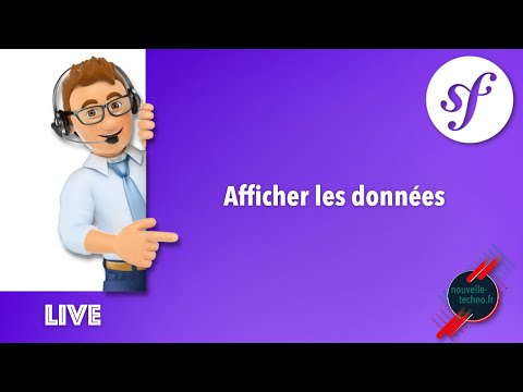 8 Live Coding Afficher les données avec Symfony 5 1
