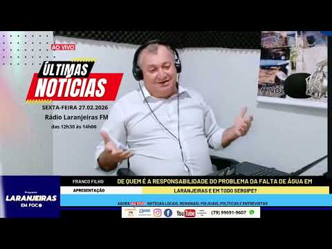 DE QUEM É A RESPONSABILIDADE DA FALTA DE ÁGUA EM LARANJEIRAS E TODO SERGIPE?