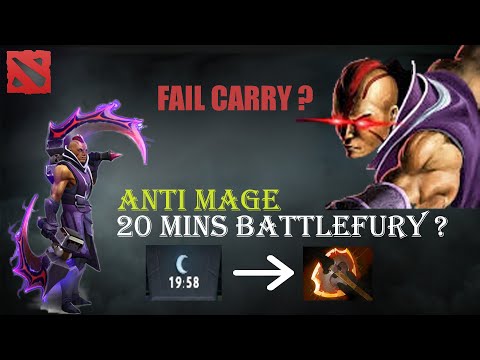 [DOTA 2 - Anti Mage] LATE BATTLEFURY BUT STILL CARRIED THE TEAM! (FULLGAME)