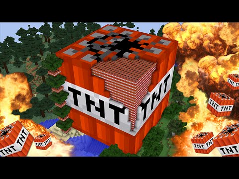 Minecraft HUGE TNT timelapse + explosion!