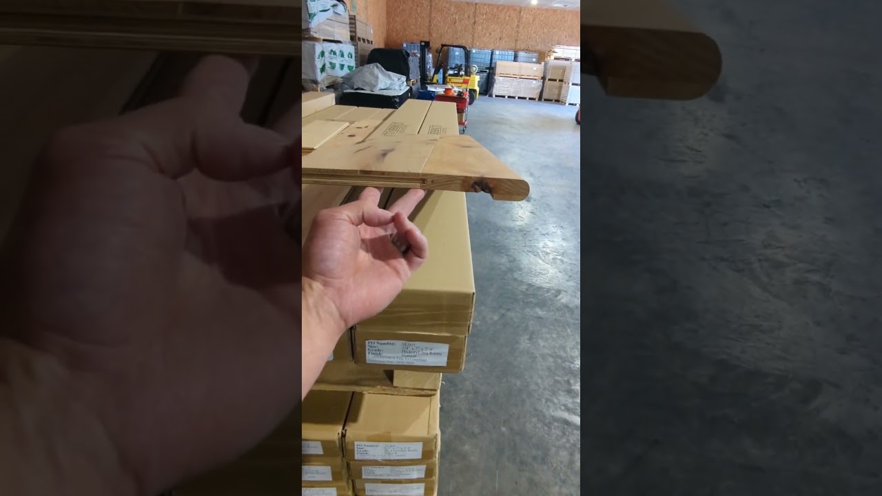 Hickory stair treads #STAIRNOSING #hickory #hardwoodfloors #HardwoodFlooring