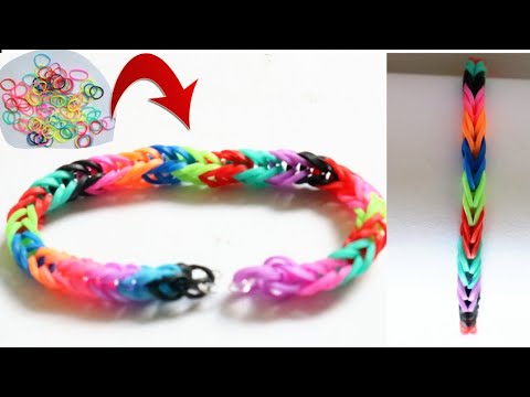 DIY Bracelet/Making Friendship band/Loom Bracelet/Rainbow bracelet/Easy Rubber craft for kids Video