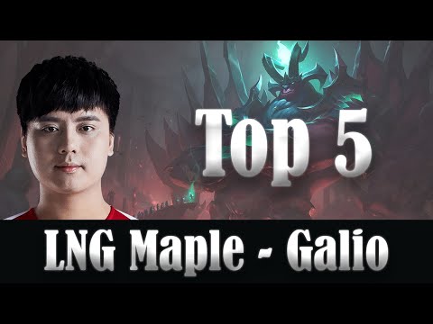 LNG Maple (Galio Mid) Top Plays - LNG Esports vs LGD, LPL 2020 Summer Week 10 Highlights