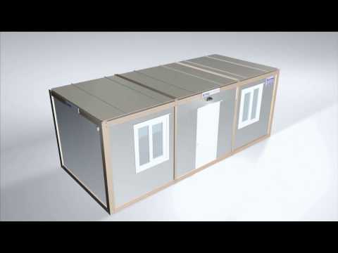 Flat Pack Container - Office Modular Cabin Assembly