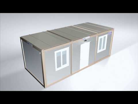 Office modular cabin assembly