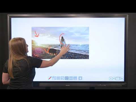Save Files from the Drawing Function on the AQUOS BOARD® PN-C Series