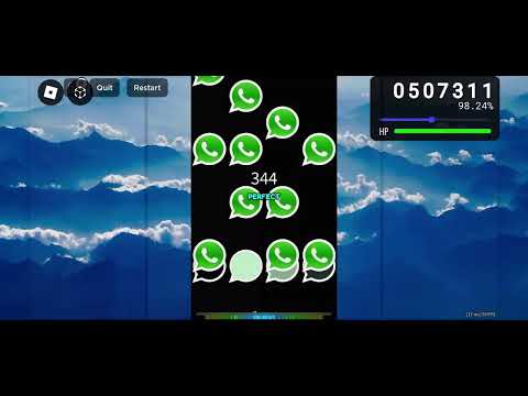 [rosu!mania] Clouds in the Blue [Skyward] [DT] 96.63% [15 miss]