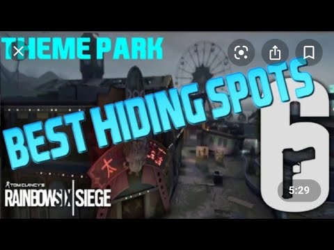 Rainbow Six Siege *Working* Glitches And Hiding Spots - Theme Park Edition