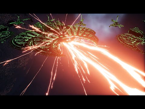 Skalgrim Mod - Necrons vs Tyranids - Massive Battle - Battlefleet Gothic Armada 2