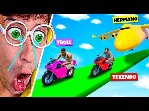 MEGA TROLL RAMP vs Little Brother!!! (impossible 😰) - GTA 5 Face to Face TEKENDO