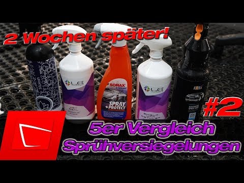 Spray sealants comparison - LE Shield Wax Detailer ADBL Nanolex SiSplash Update 2 weeks 700km