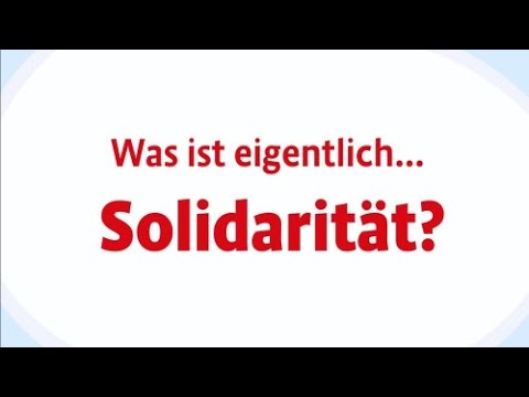 Was ist Solidarität? Erklärvideo