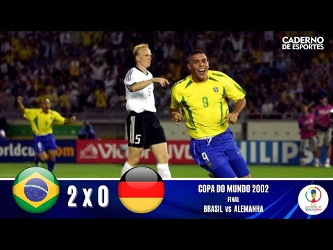 BRASIL 2x0 ALEMANHA | FINAL DA COPA 2002 | GLOBO HD 720p