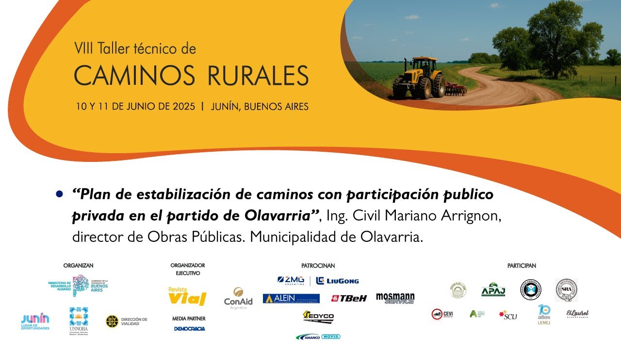 PLAN DE ESTABILIZACIÓN DE CAMINOS CON PARTICIPACIÓN PUBLICO PRIVADA EN EL PARTIDO DE OLAVARRIA