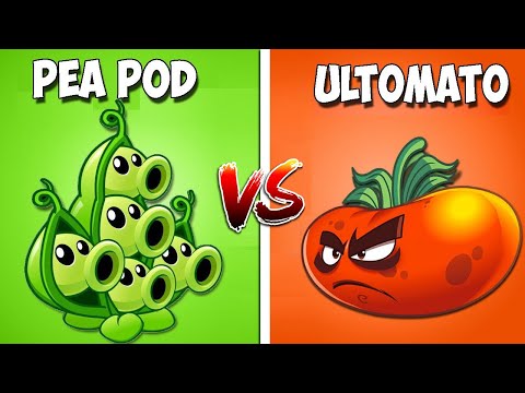 PEA POD vs ULTOMATO - Who Will Win? - PvZ 2 Plant Vs Plant