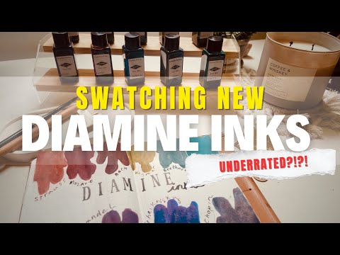 ✒️ Swatching 10 NEW Diamine Inks added to my collection! Unexpected Favorites 🌟 #underrated  #inks