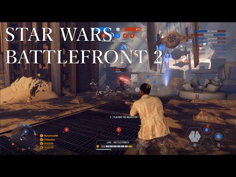 Star Wars Battlefront 2 - Supremacy - Jakku - Officer and Finn Gameplay pt1 (No Commentary)