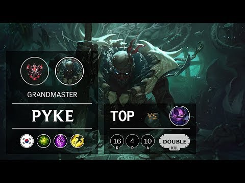 Pyke Top vs Kennen - KR Grandmaster Patch 9.12