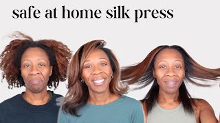 BEST AT HOME "SILK PRESS" ROUTINE |Kinky coily hair maintenance |Heyknottygirl Hair