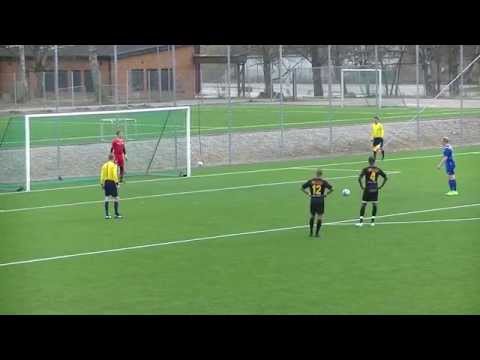 Östgötacupen Hagahöjden-AFK Linköping, bonusstraff 1 Robin Villman2015 04 06 010
