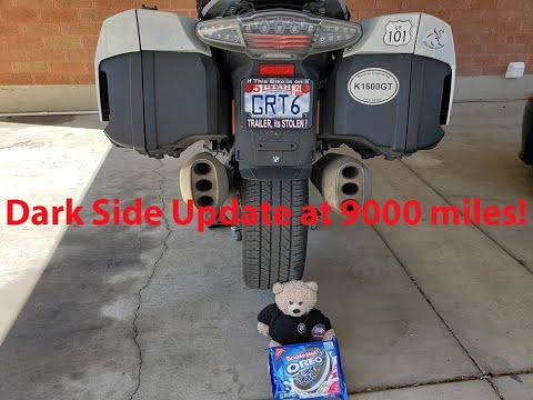 Dark Side Update at 9,000 miles - Car tire on a motorcycle? Oh Yeah...