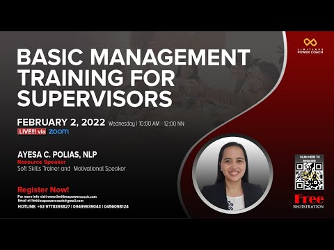 Basic Management Training for Supervisors (Free LIVE Webinar)