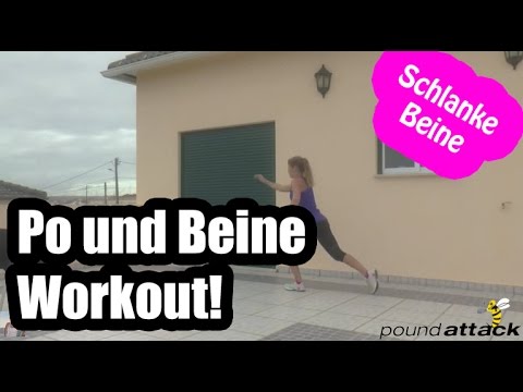 Schlanke Beine knackiger Po Kombi Übung | Schlanke Beine bekommen & Po Training für zuhause