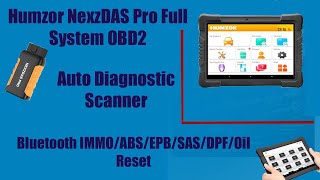 Full System OBD2 Auto Diagnostic Scanner [ Humzor NexzDAS Pro ]
