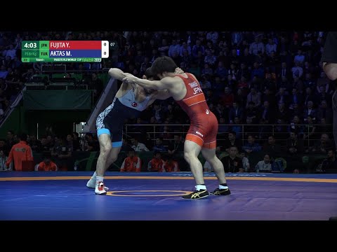 Round 1 FS - 61 kg: Y. FUJITA (JPN) v. M. AKTAS (TUR)