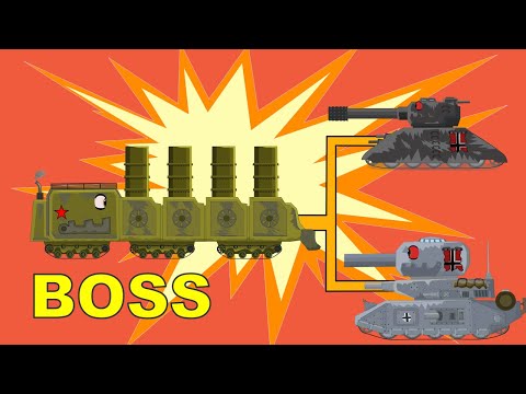 Mega Tanks vs Boss Massacre Mega Tanks Cartoons about tanks series 3