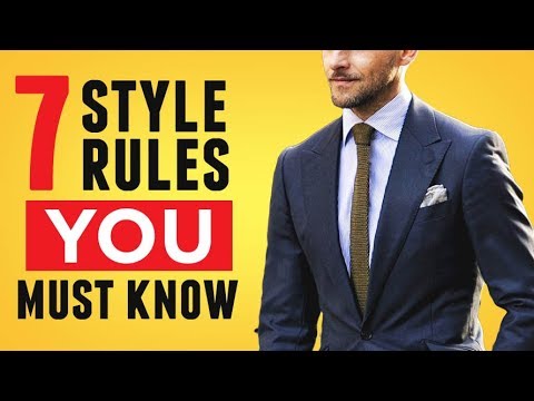 7 Style Rules (In 3 Minutes!) EVERY Man Must Know | Avoid Fashion Mistakes | RMRS Style Videos
