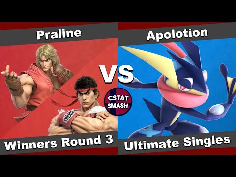 CSTAT Fall 2021 Arcadian Winners Round 3 - Praline (Ken, Ryu) vs Apolotion (Greninja) - SSBU