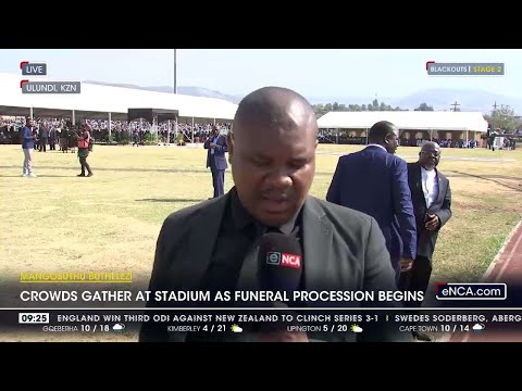 Crowds gather for Prince Mangosuthu Buthelezi's funeral