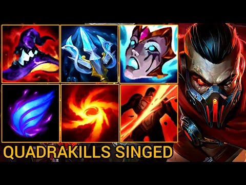 Singed Ganking Bot For Quadrakills - China Wild Rift Highlights By Tiarty