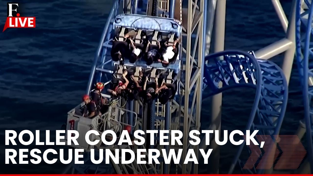 Texas LIVE: Roller coaster Stuck in Mid In Texas Amusement Park After Malfunction, Recue Underway