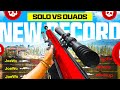 My NEW Solo Vs Quads Warzone RECORD On Verdansk
