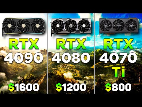 RTX 4090 24GB vs RTX 4080 16GB vs RTX 4070 Ti 12GB | PC Gameplay Tested